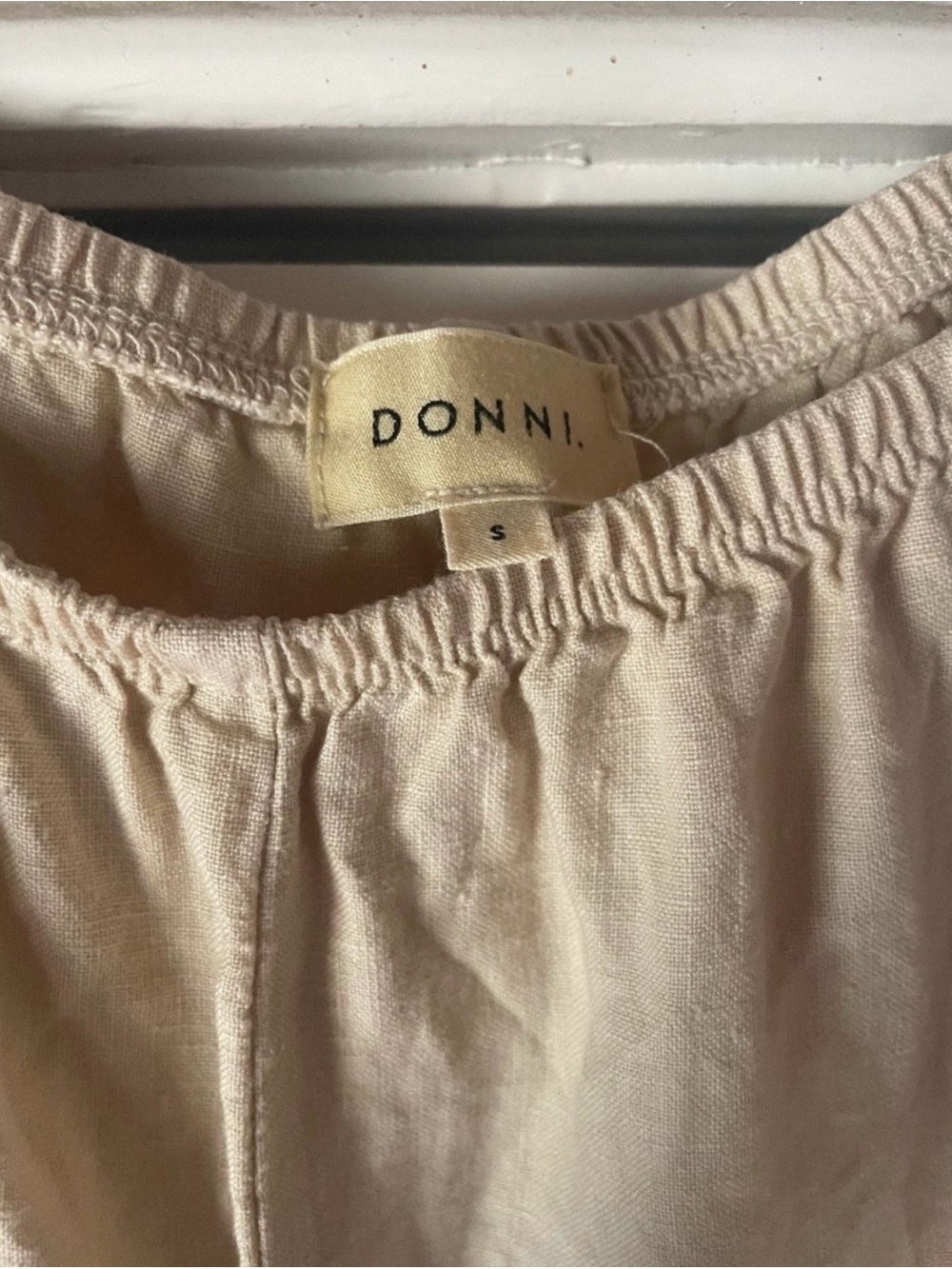 DONNI. Linen Crop Pant - Picture 2 of 5